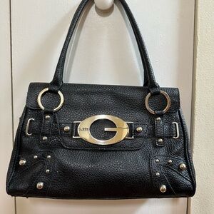 Y2K Guess Big G faux leather handbag